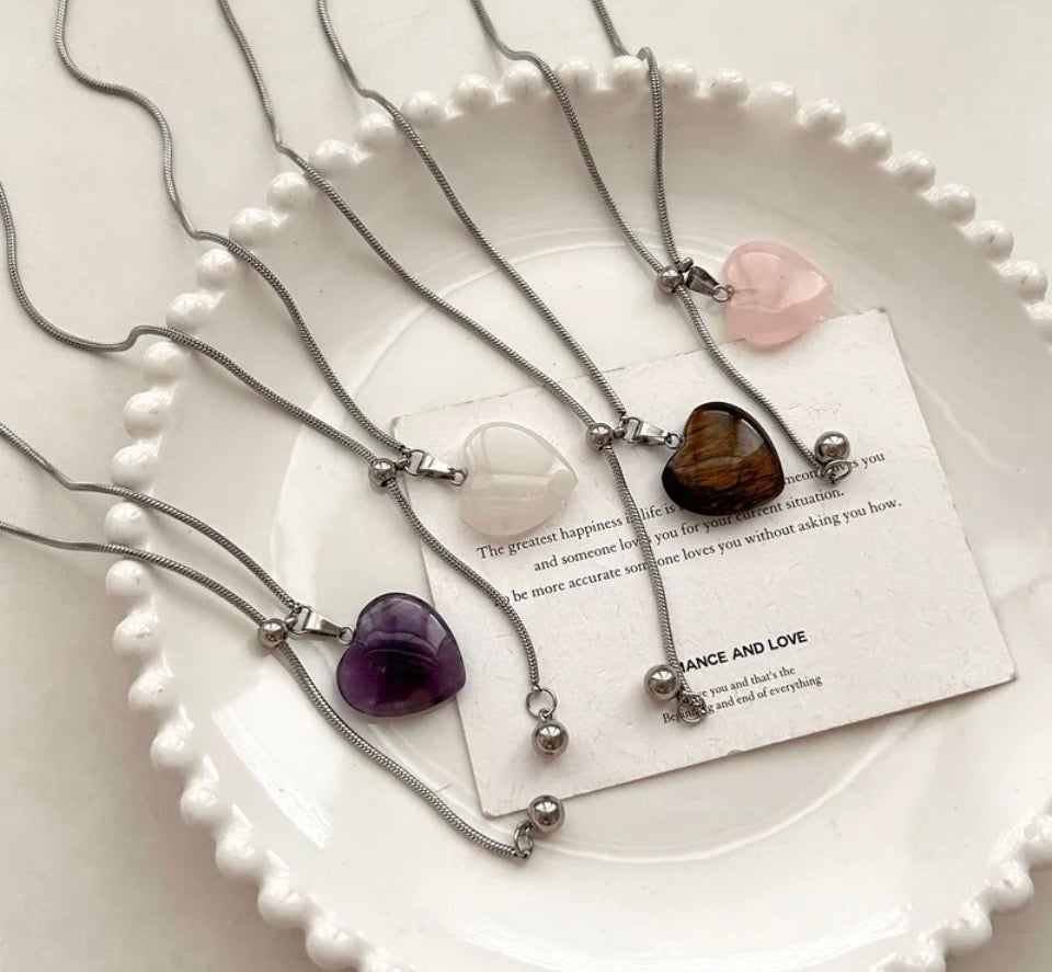 The Heart-to-Heart Adjustable Y-Necklace