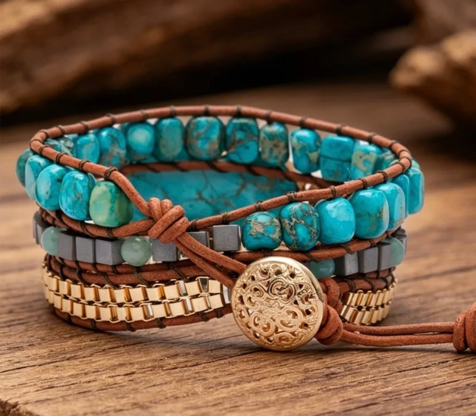 The Sedona Turquoise Heart Wrap