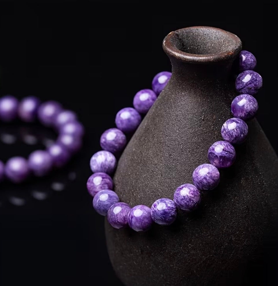 Mystic Violet Charoite Energy Bracelet