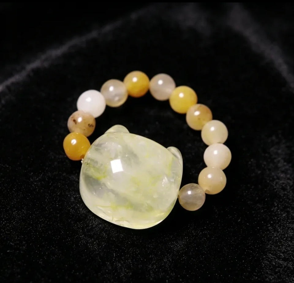 Luna Cat Gemstone Ring