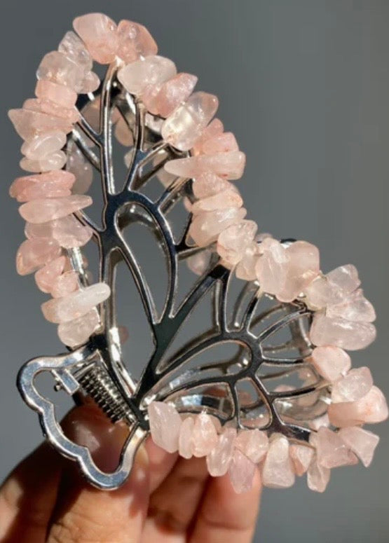 Flutter & Flash: Crystal Chip Butterfly Hair Clips