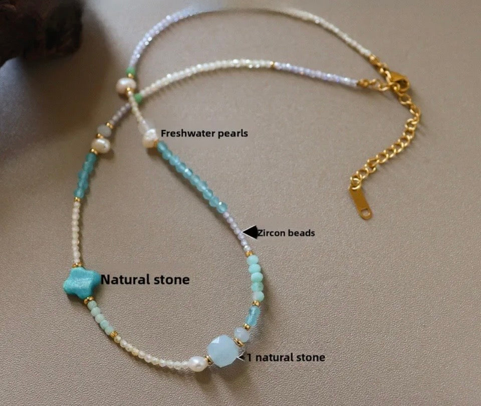 Laguna Mist Asymmetric Choker
