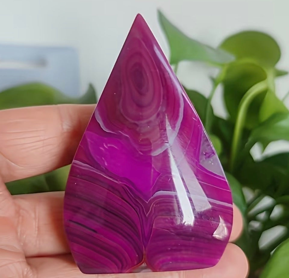 Magenta Banded Agate Flame (50g)