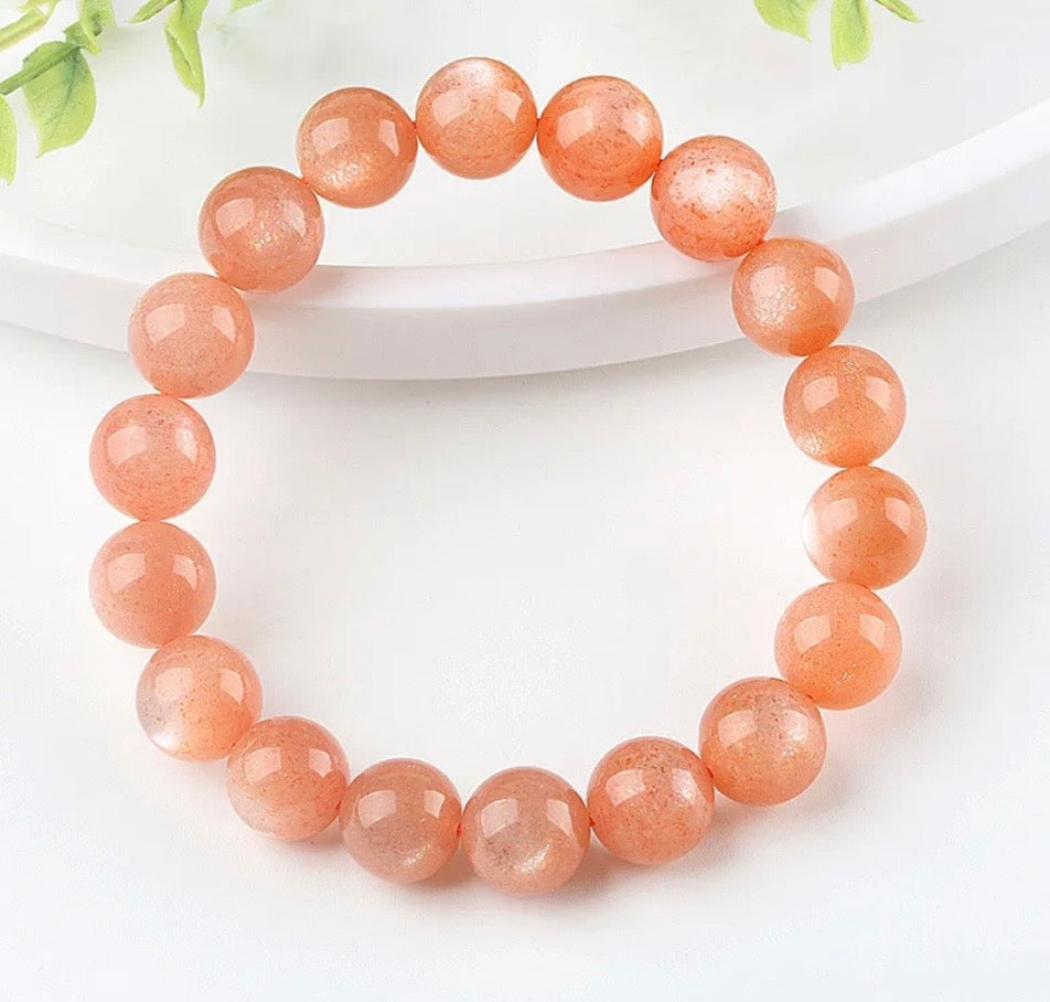 The Peach Moonstone Aura Bracelet