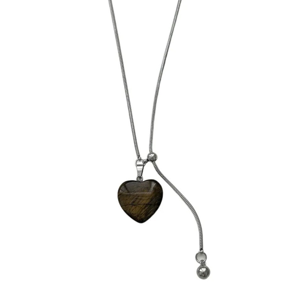 The Heart-to-Heart Adjustable Y-Necklace
