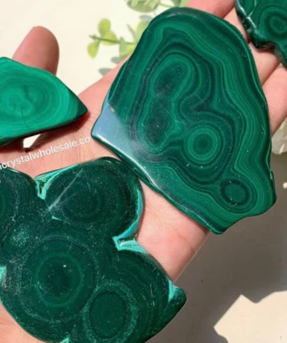 Polished Malachite Slabs