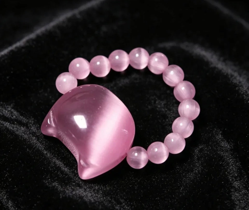 Luna Cat Gemstone Ring
