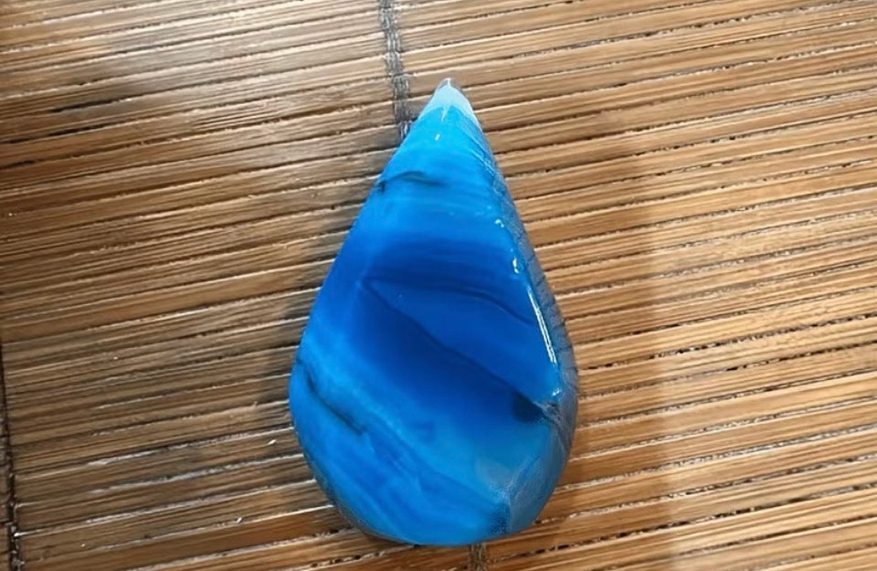 Azure Tide Ribbon Teardrop