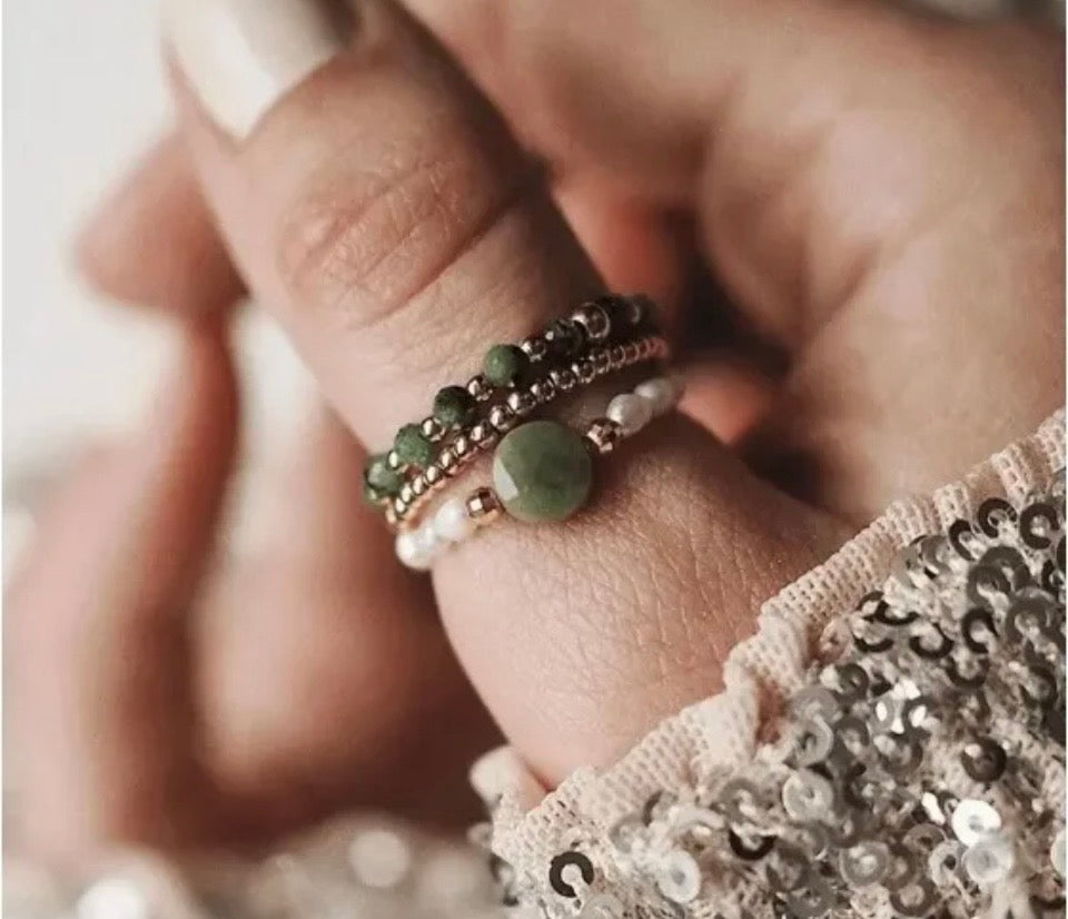 The Trinity Gem Ring Set